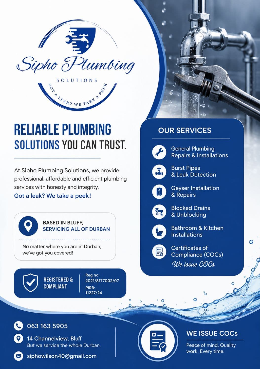 Sipho plumbing solutions profile